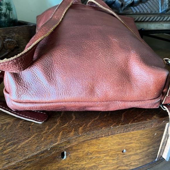 Portland Leather Goods Nutmeg (Pebbled Brown Leather) Laptop Backpack - Picture 3 of 4